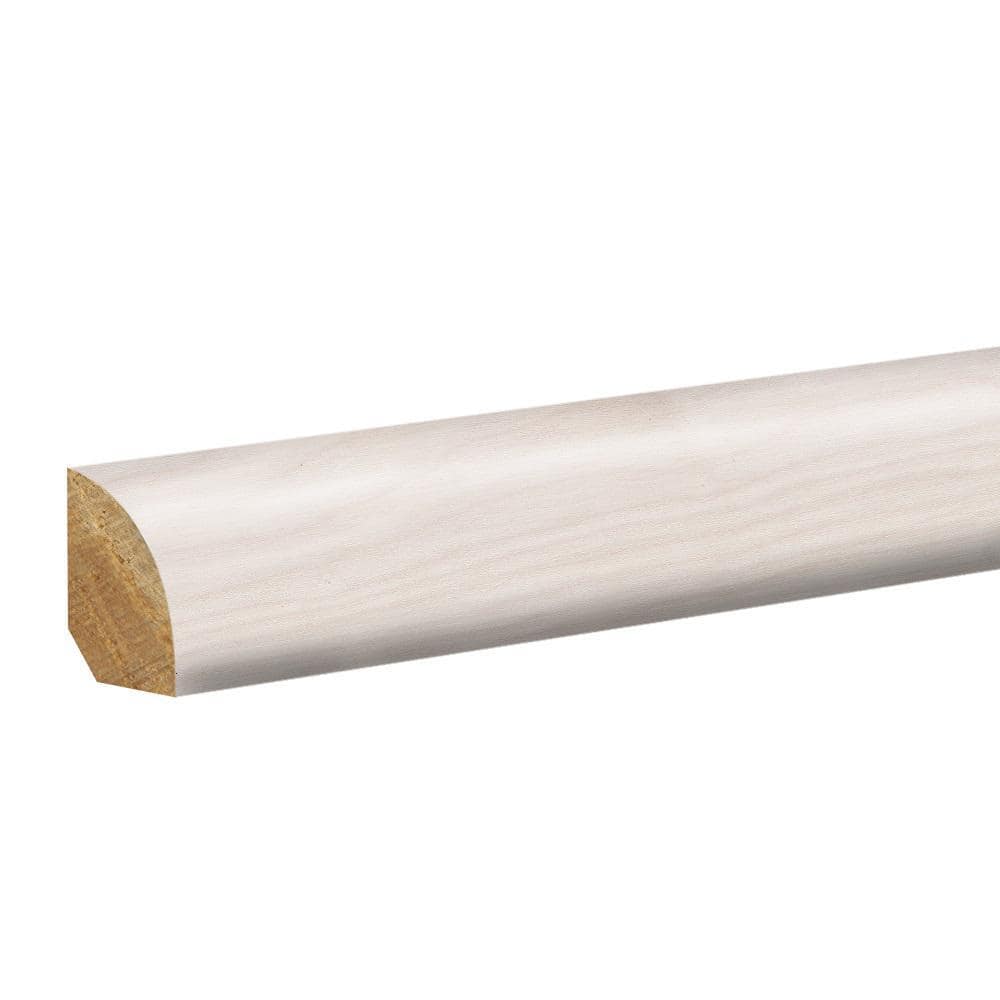 Arctic 0.62 in. T x 0.75 in. W x 94.5 in. L Textured Wood Look Laminate Moulding/Trim Quarter Round Molding - Hercitys