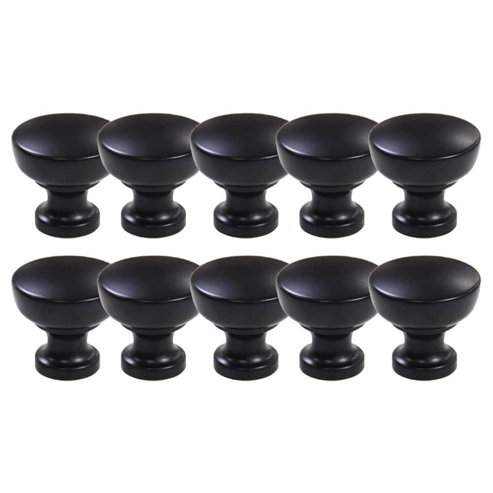 Brody Cabinet Knobs for Kitchen Bathroom Closet Dresser Cabinets, 10-Pack, Matte Black - Hercitys