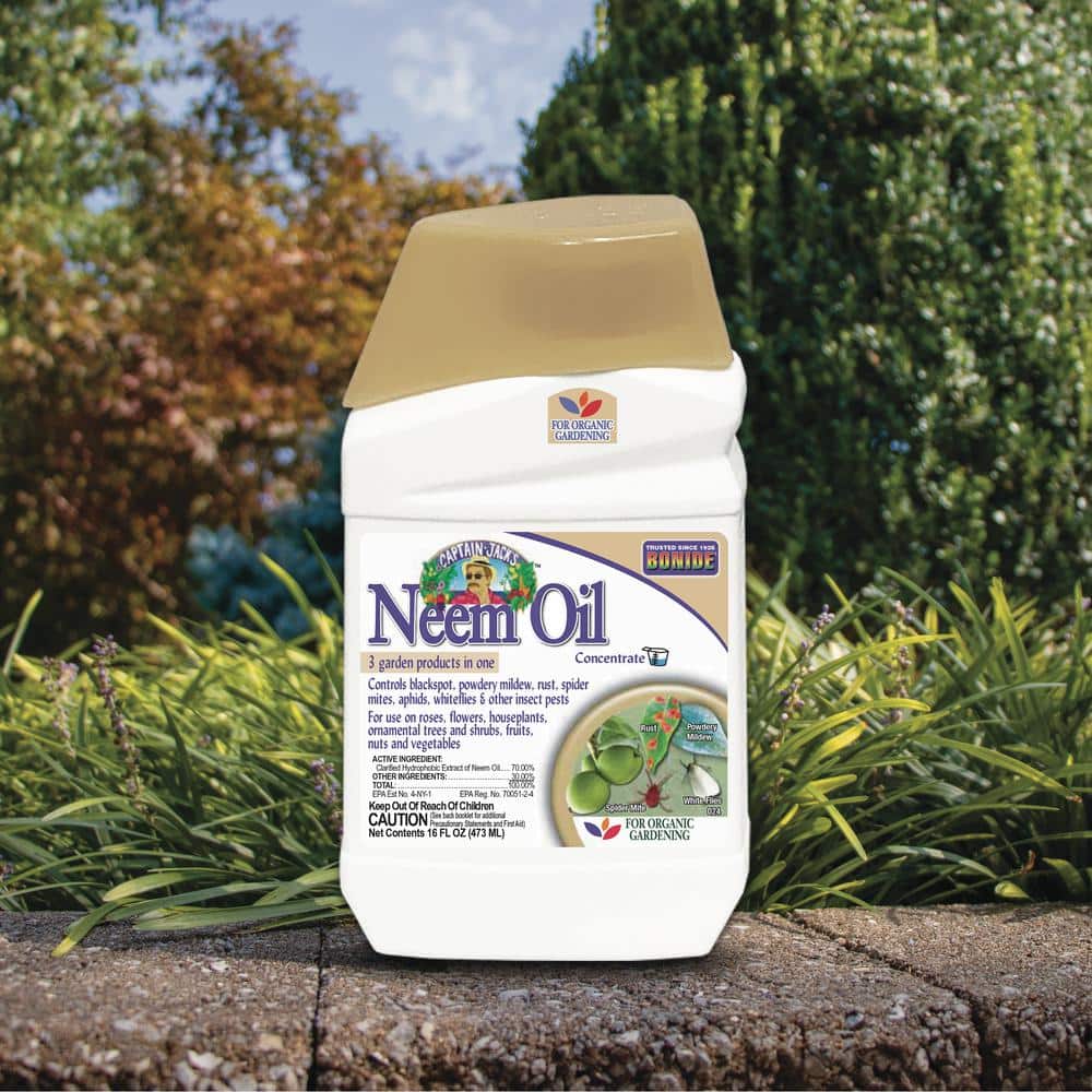 Captain Jack’s Neem Oil, 16 oz Concentrate, Multi-Purpose Fungicide, Insecticide and Miticide - Hercitys