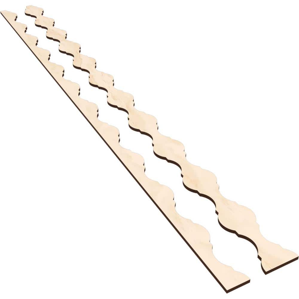 Casablanca 47 in. H x 0.25 in. W Slatwall Panels in Birch 31-Pack - Hercitys