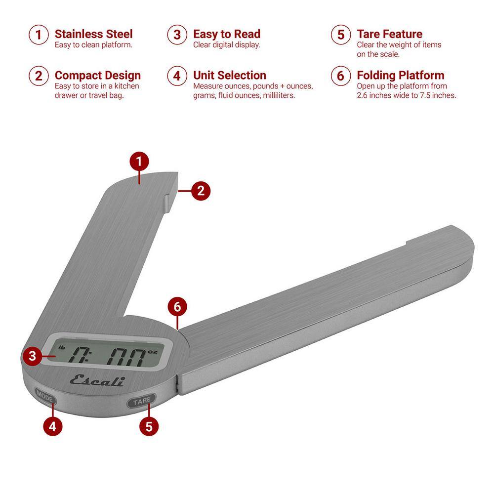 Savu Space Saving Digital Food Scale - Hercitys