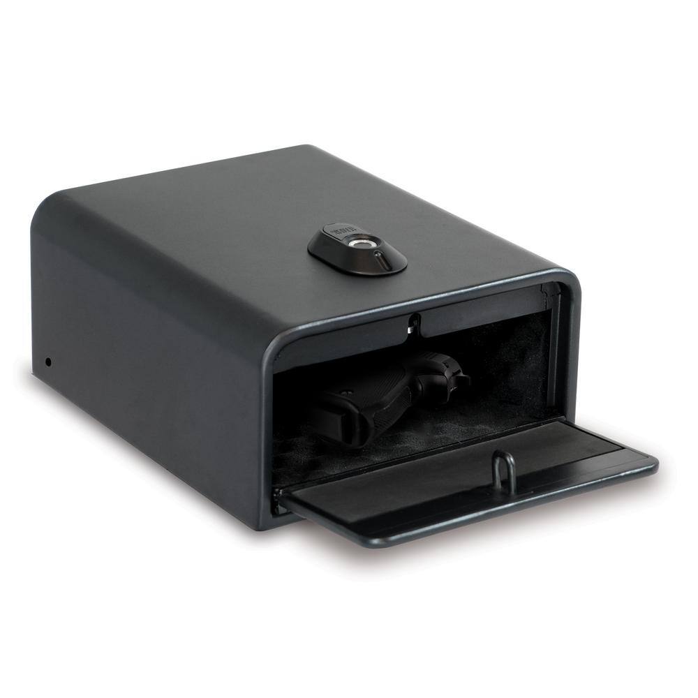 Home Defense 0.25 cu. ft. Quick Access Front Open Security Vault with Biometric Lock, Matte Black - Hercitys