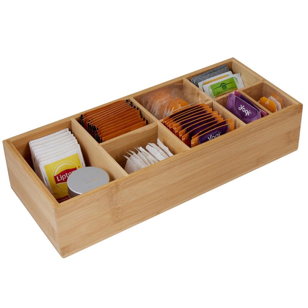 8 Compartment Bamboo Caddy - Hercitys