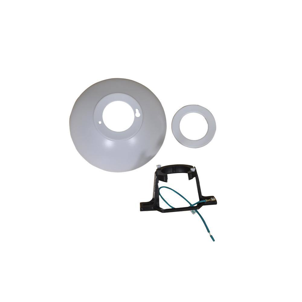 Seaport 52 in. White Mounting Bracket And Canopy Set - Hercitys