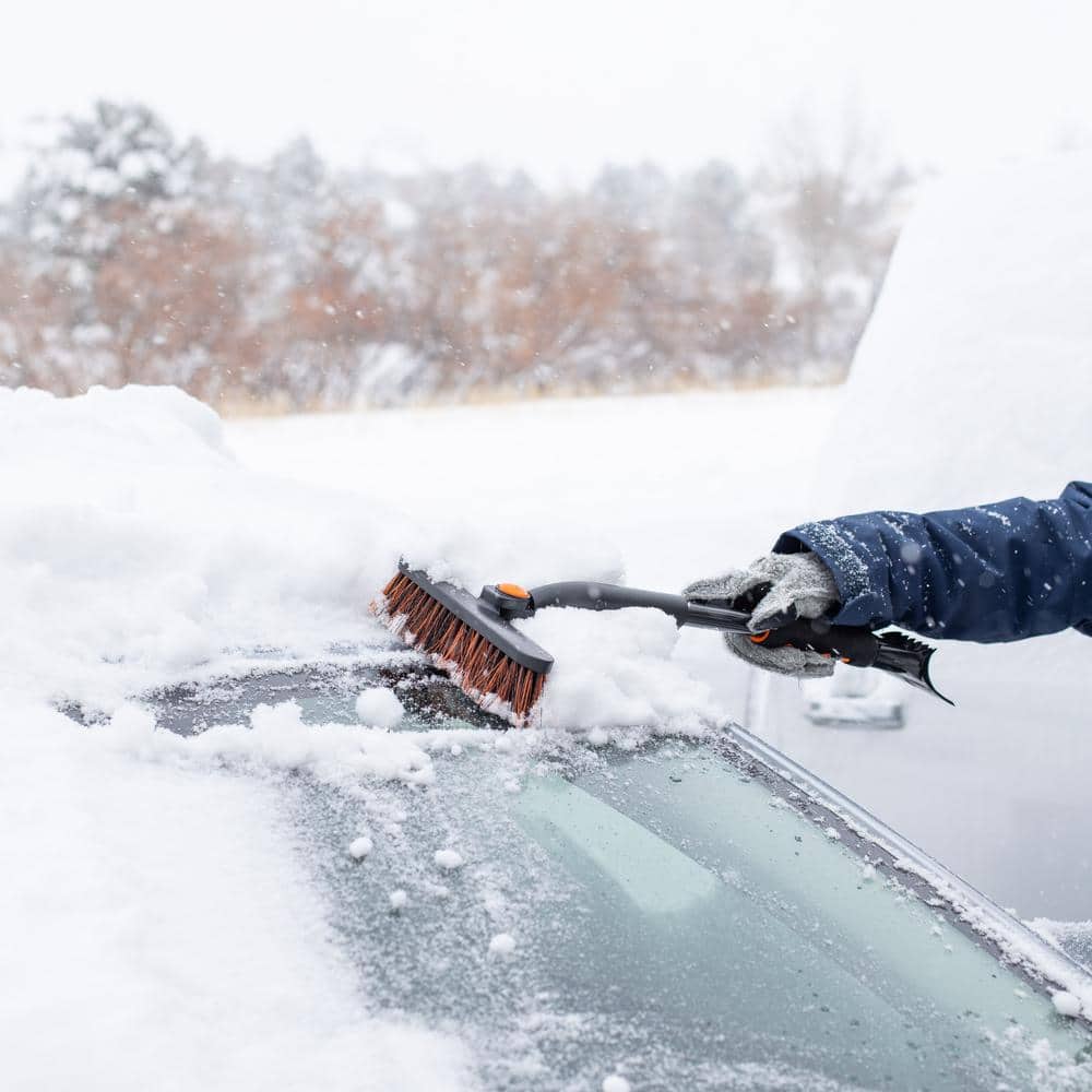 Snow Moover Small Car Brush and Ice Scraper with Foam Grip - Hercitys