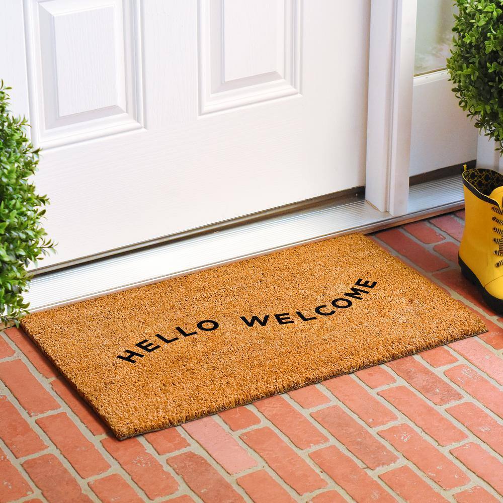 Hello-Welcome Doormat 24″ x 36″ - Hercitys