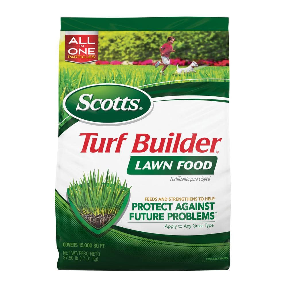 Turf Builder 37.5 lbs. 15,000 sq. ft. Dry Lawn Fertilizer for All Grass Types - Hercitys
