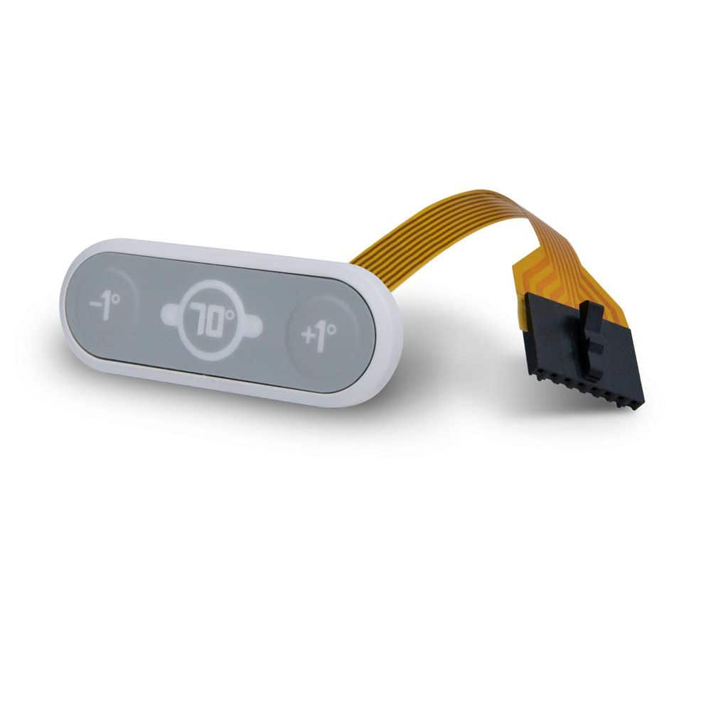 Single-Pole 120/240-Volt Electronic Electric Baseboard Heater Built-in Thermostat in White - Hercitys