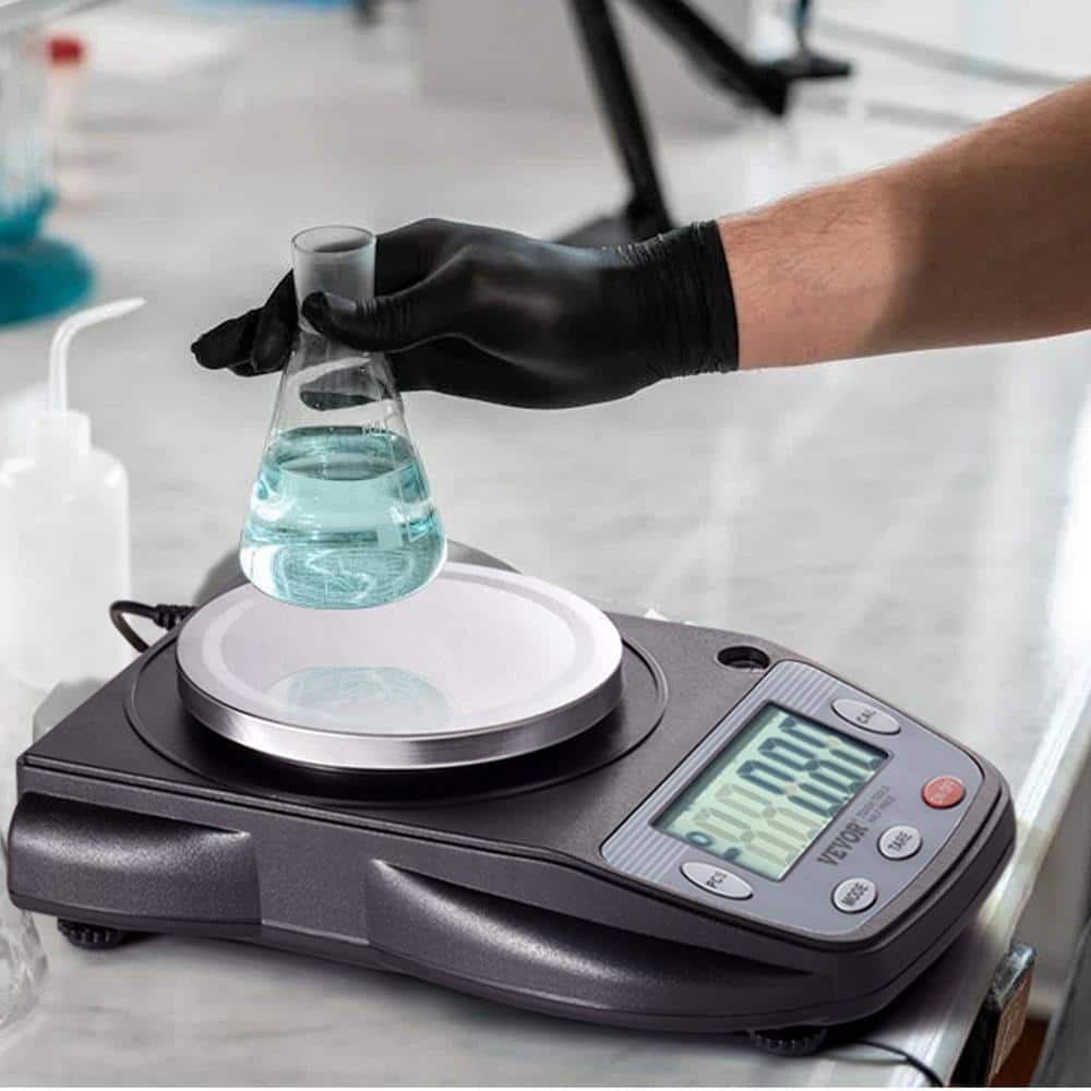 Analytical Balance, 600g x 0.01g Accuracy High Precision LCD Food Scale, 6 Units Conversion Electronic Scientific Scale - Hercitys