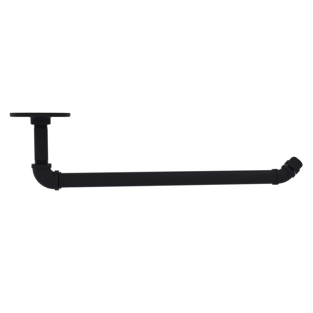 Pipeline Collection Under Cabinet Wall-Mount Paper Towel Holder in Matte Black - Hercitys