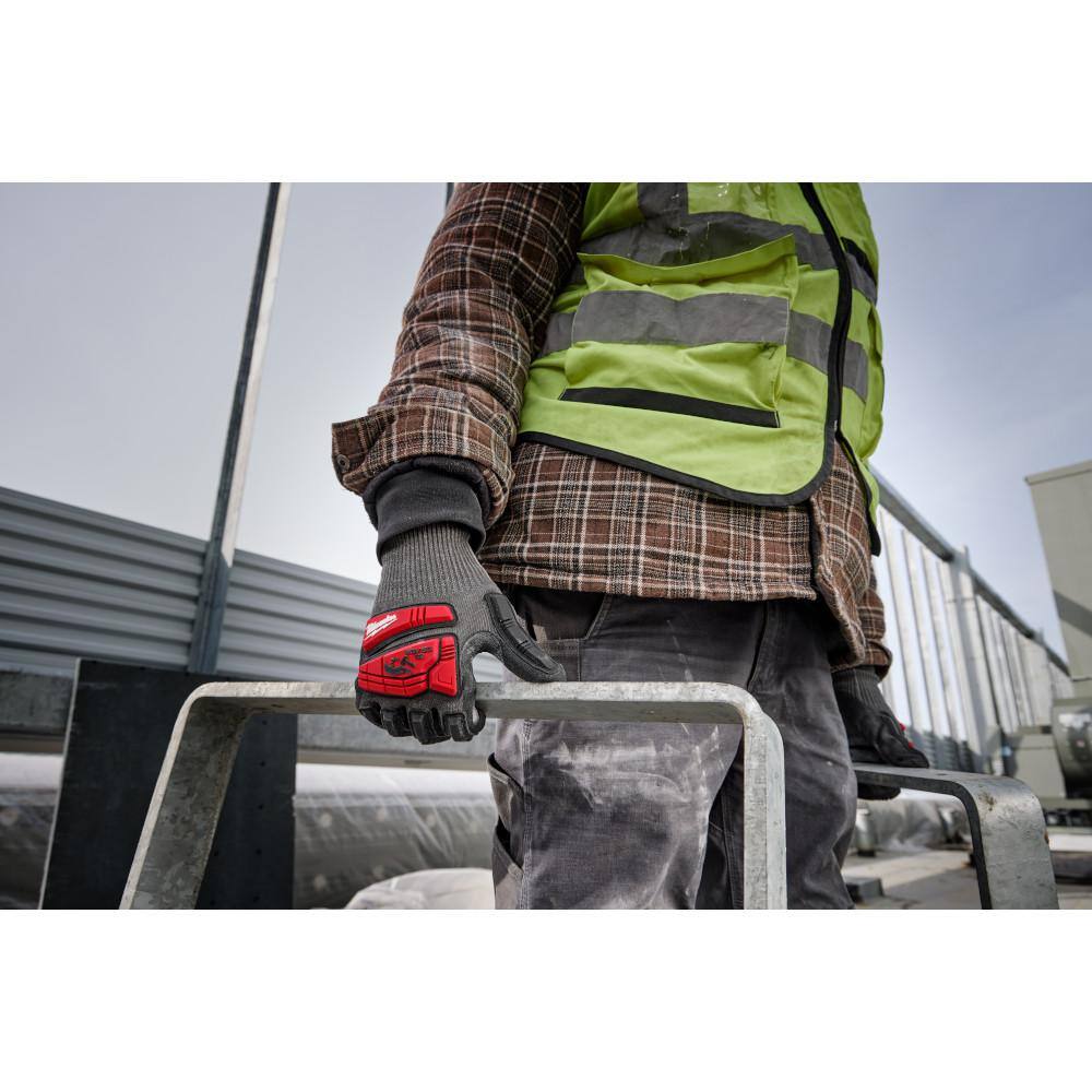 XX-Large Black Level 5 Cut Resistant Impact Nitrile Dipped Glove - Hercitys