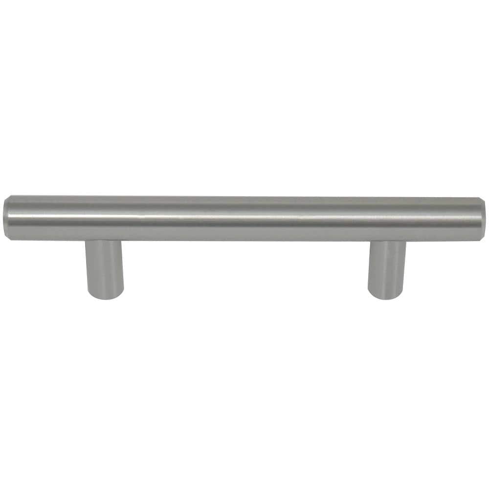 Melrose 3 in. Center-to-Center Stainless Steel Bar Pull Cabinet Pull (10-Pack) - Hercitys