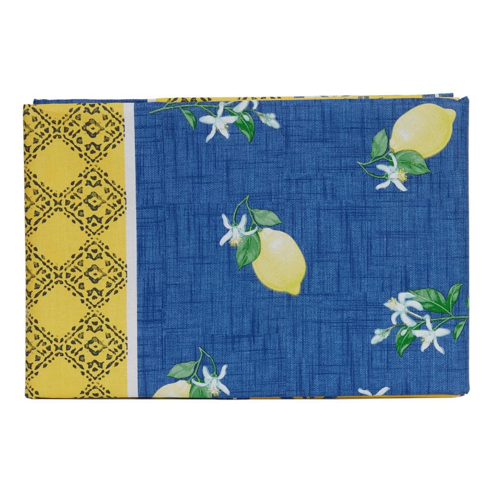 Lemon Bliss Multi Print 100% Vinyl Tablecloth 52″X70″ - Hercitys