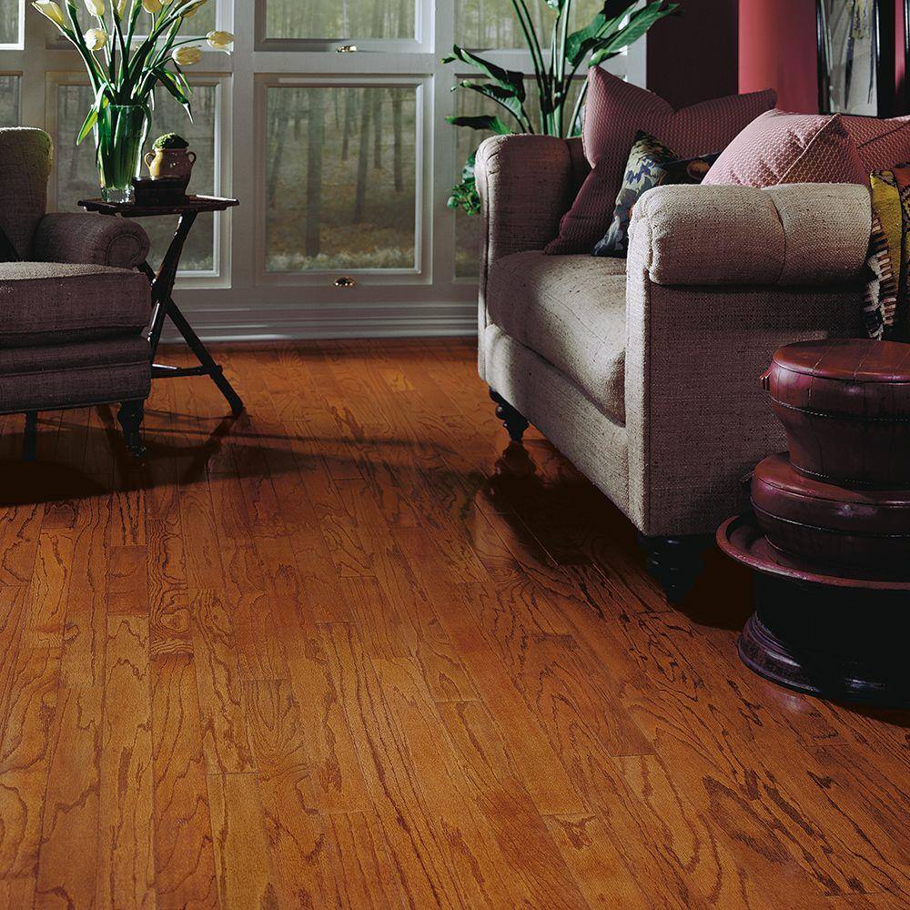 Springdale Gunstock Oak 3/8 in. T x 3 in. W T+G Smooth Engineered Hardwood Flooring (31.5 sq.ft./ctn) - Hercitys