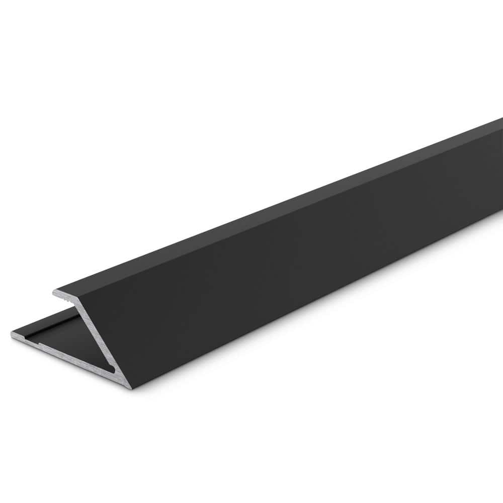 Matte Black 5.5 mm x 84in. Aluminum Reducer Floor Transition Strip - Hercitys