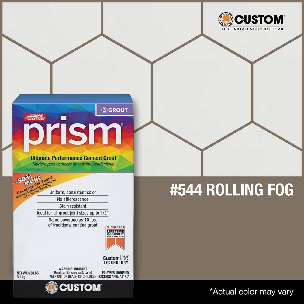 Prism #544 Rolling Fog 17 lb. Ultimate Performance Grout - Hercitys