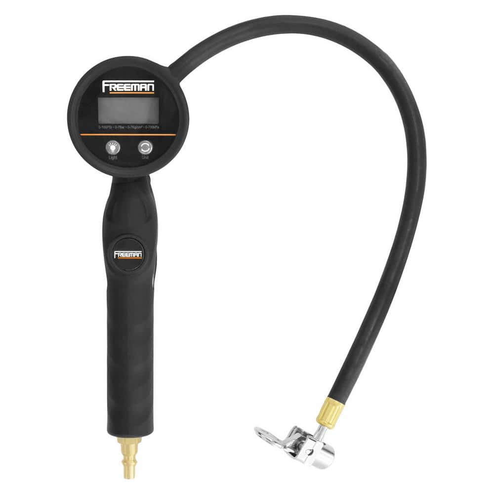 Digital Tire Inflator with 90-Degree Lock-On Chuck - Hercitys
