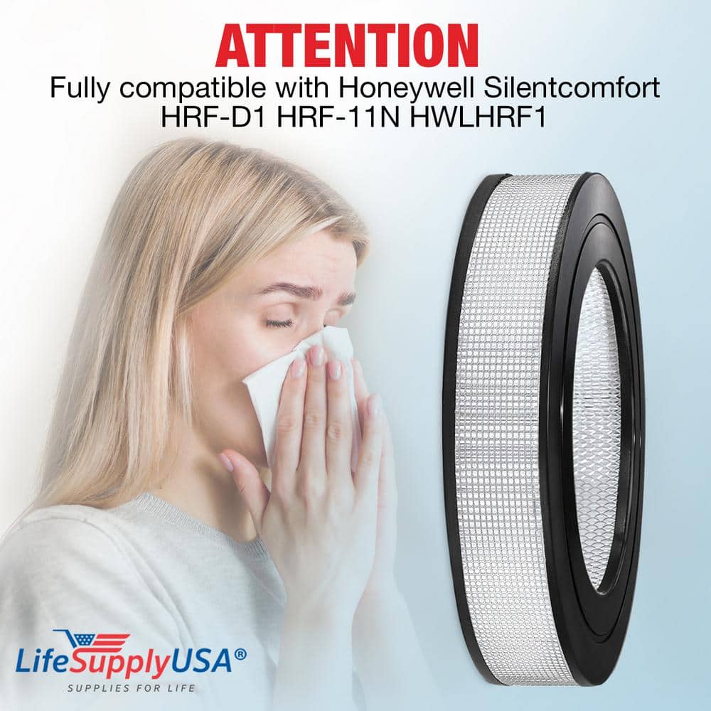 True HEPA Filter Replacement Compatible with Honeywell Silent comfort HRF-D1 HRF-11N HWLHRF1, Filter D Air Purifier - Hercitys