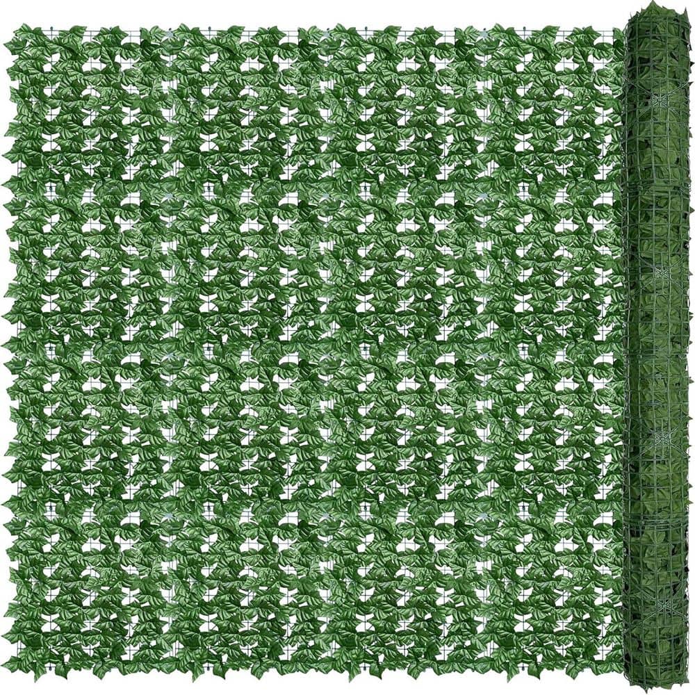 80 x 120 in. Plastic Ivy Privacy Fence Wall Screen Garden Fence - Hercitys