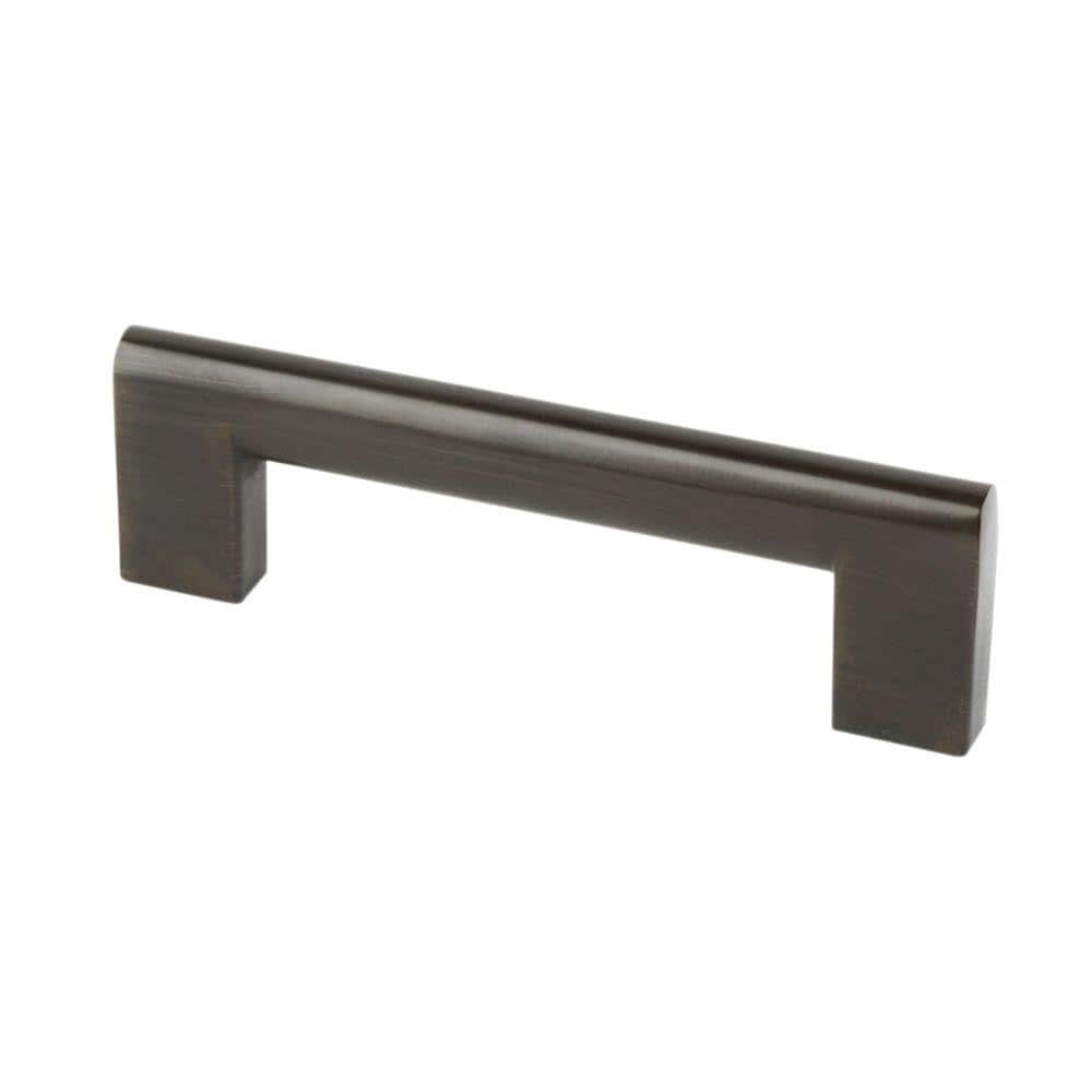 Contemporary Collection 4.5 in. Center-to-Center Oil Rubbed Bronze Edge Cabinet Pull - Hercitys