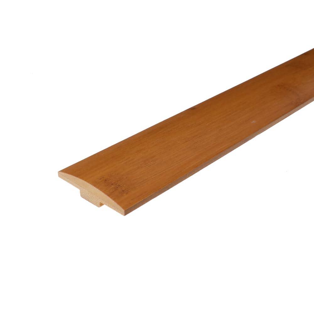 Hush 0.28 in. Thick x 2 in. Wide x 78 in. Length Flat Gloss Wood T-Mold Hardwood Triming - Hercitys