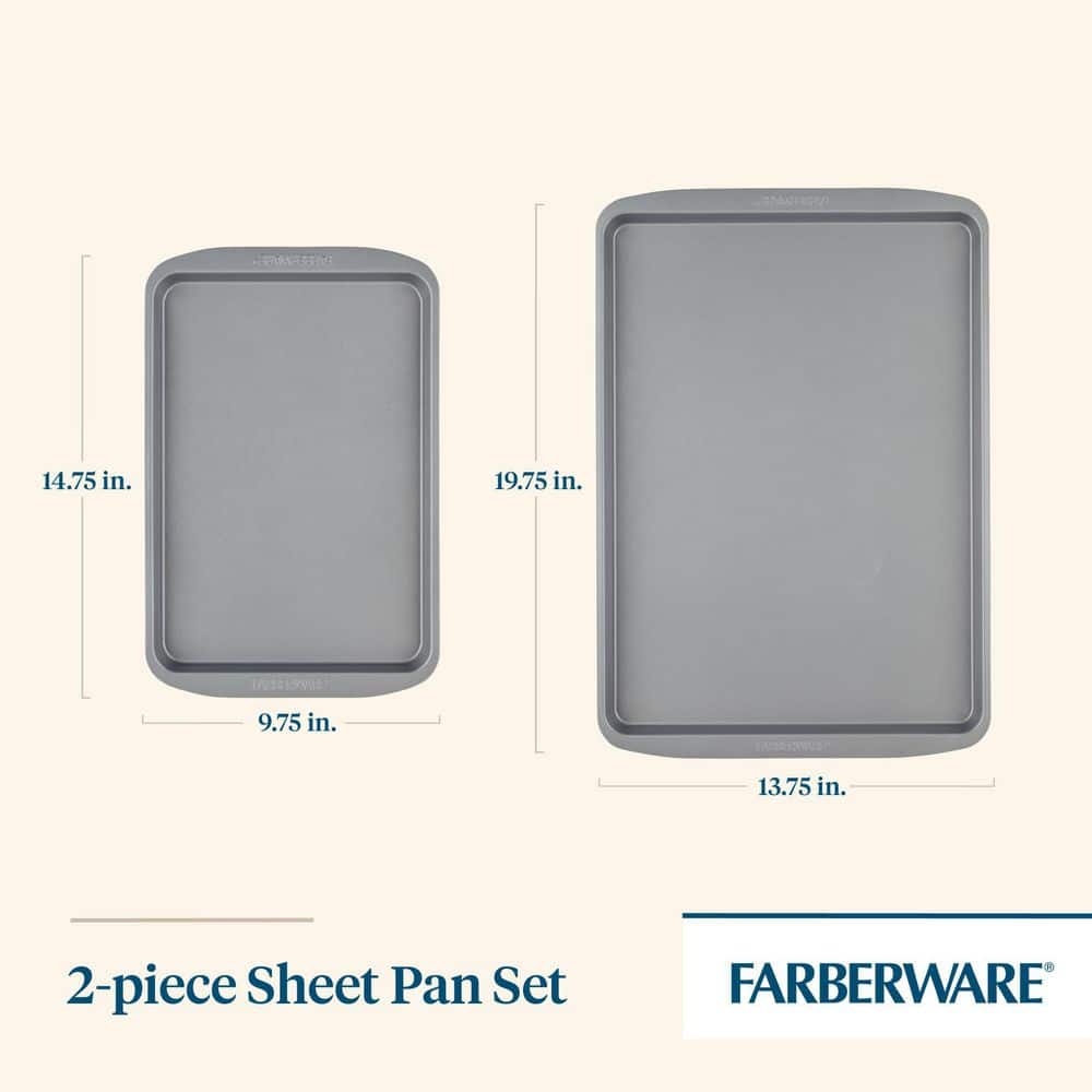 SmartBrown Bakeware 2-Piece Gray Bakeware Set - Hercitys