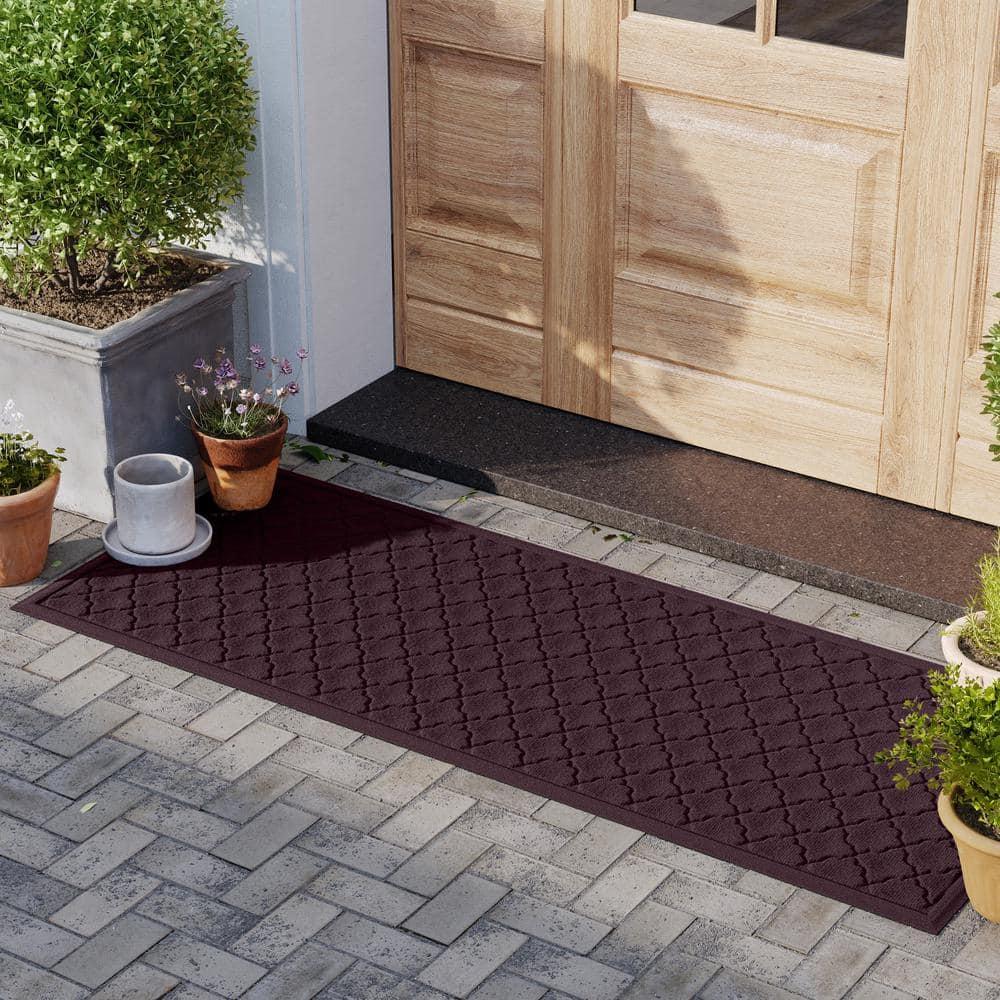 Waterhog Cordova 22 in. x 60 in. PET Polyester Indoor Outdoor Runner Doormat - Hercitys