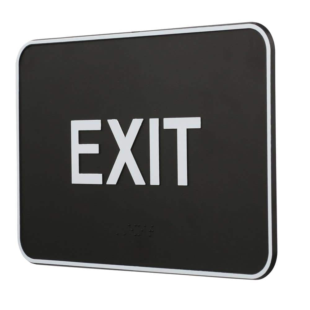 6 in. x 9 in. Adhesive Exit Sign - Hercitys