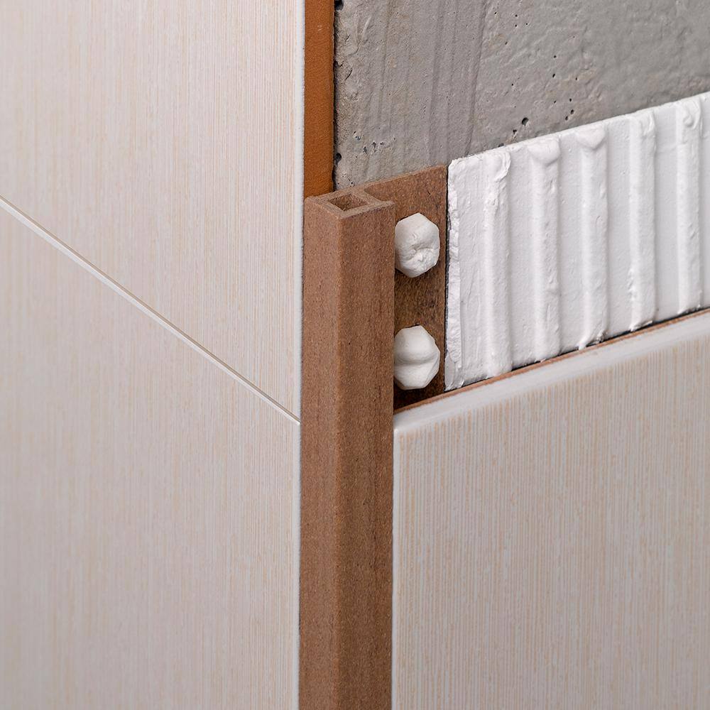 Novolistel Maxi Dune 1/2 in. x 98-1/2 in. Composite Tile Edging Trim - Hercitys