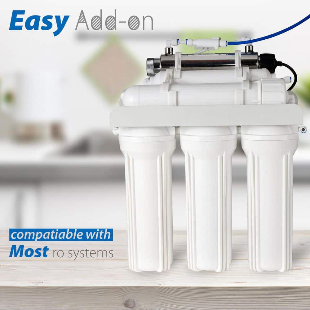 UV Ultraviolet Water Filter with Smart Flow Sensor Switch, 11W UV lamp - Hercitys