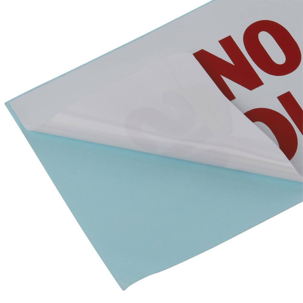 9 in. x 3 in. Decal Red on White Sticker No Smoking with Symbol - Hercitys