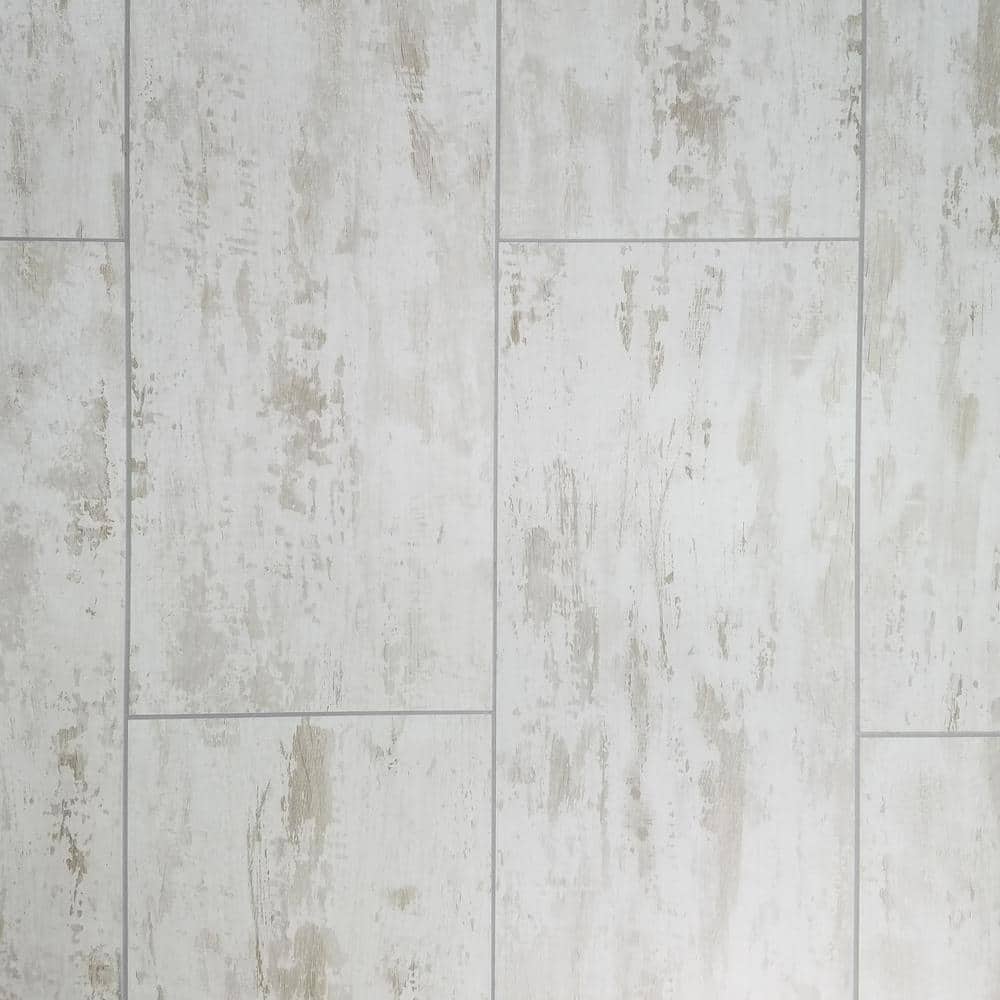 French Country Large Format 7 in. x 16 in. White Birch Wood Glass Subway Wall Tile (1.556 sq.ft./Case) - Hercitys