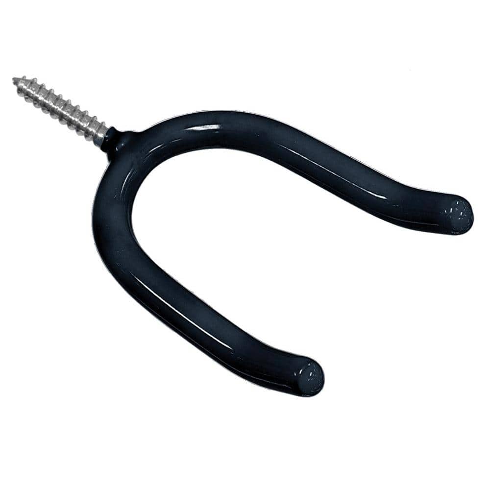 Tool Screw Hook in Black Vinyl Coated (20-Pack) - Hercitys