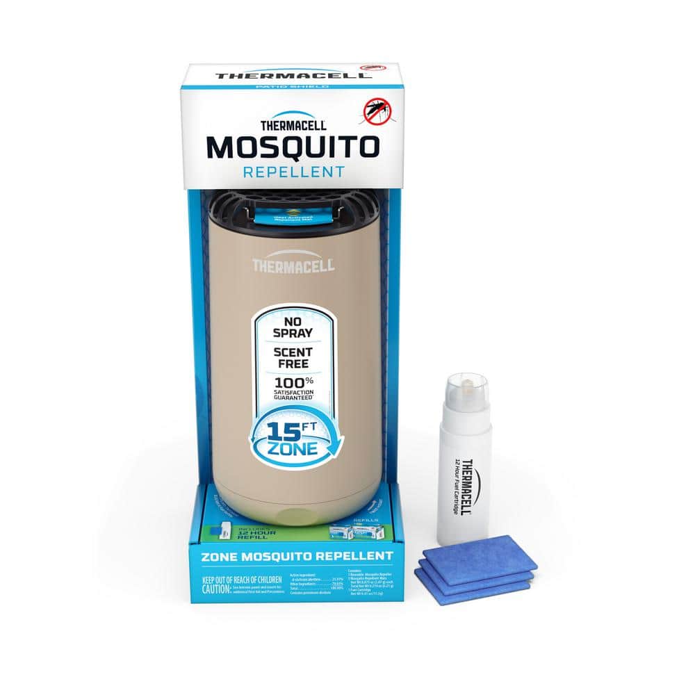 Outdoor Mosquito Repeller Patio Shield in Riverbed 15 ft. Coverage and Deet Free - Hercitys