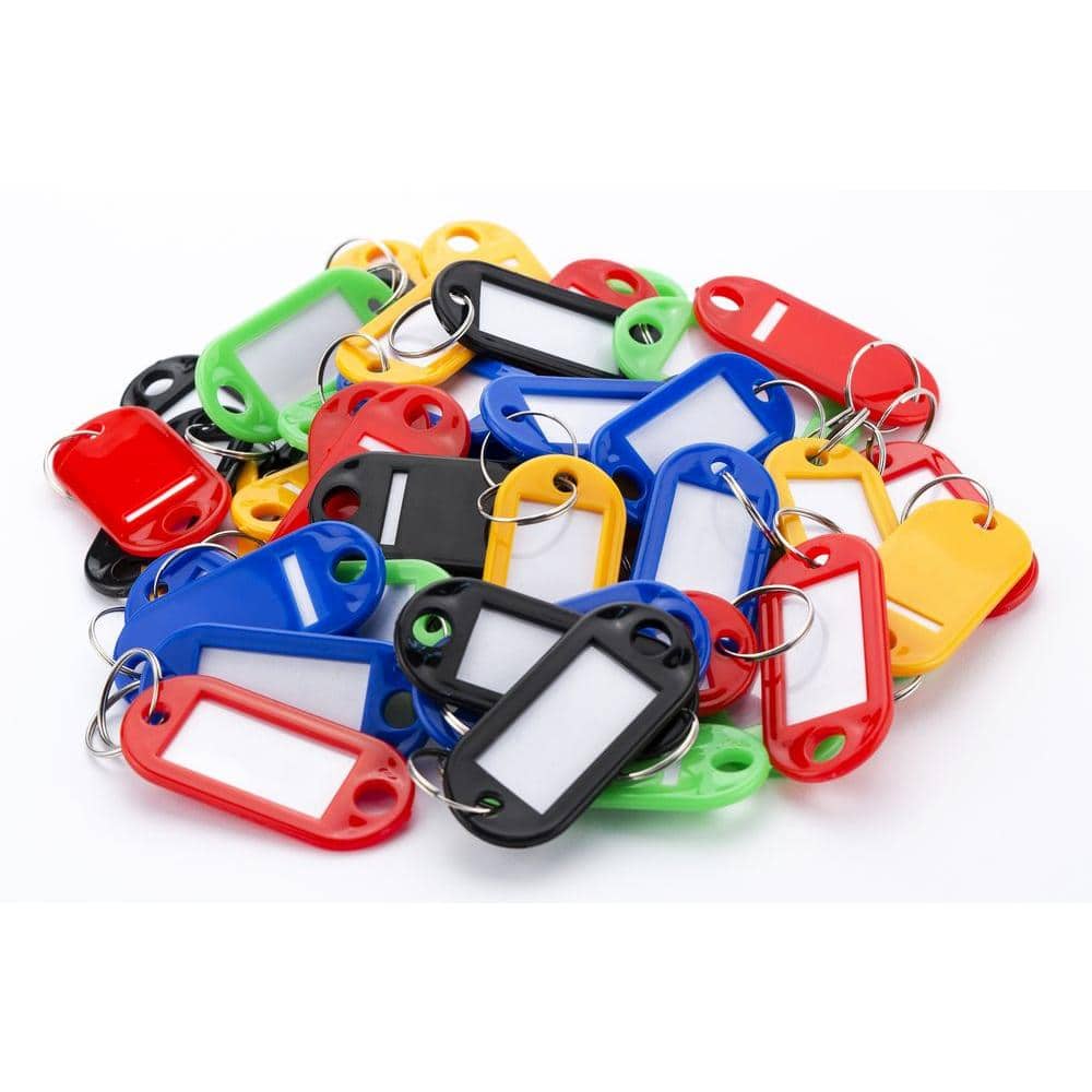 Assorted Multi Color Key Tags (50-Pack) - Hercitys
