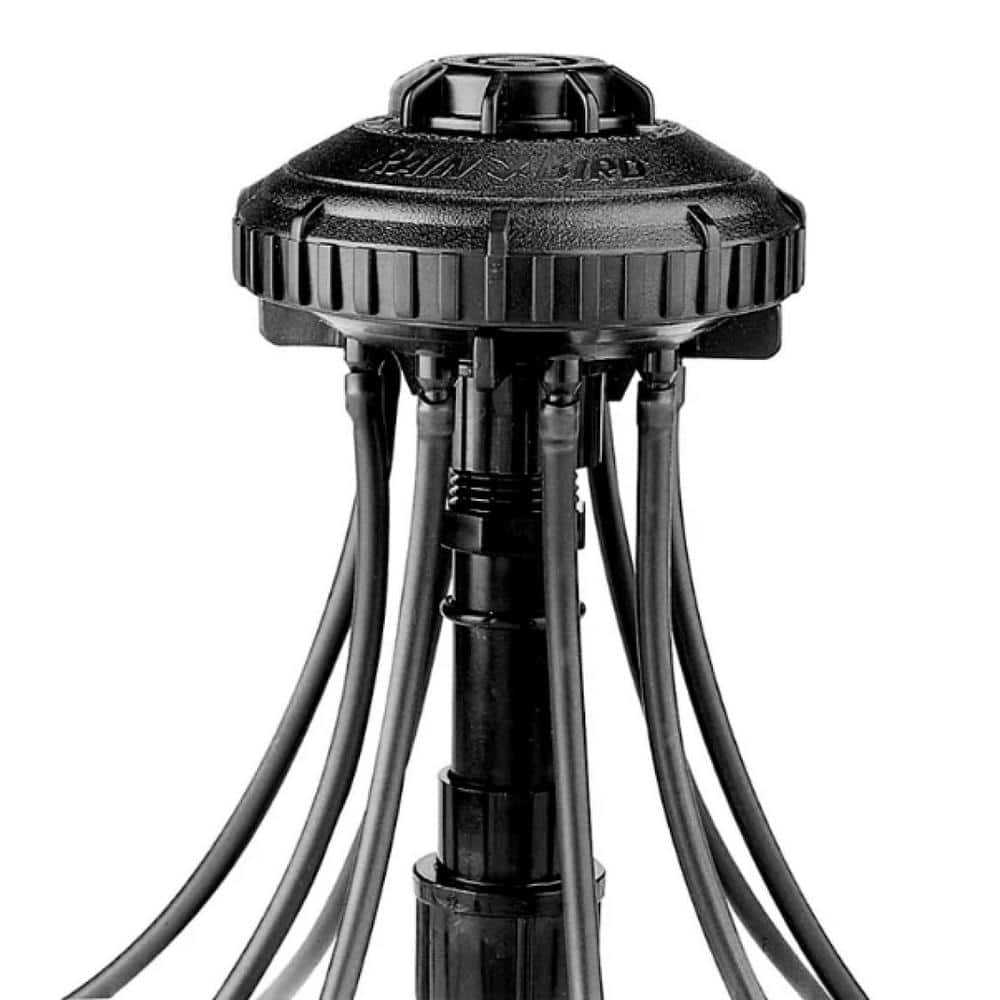 Drip 8-Port Adjustable Manifold with Pressure Compensating Spot Watering Drippers/Emitters 0.5 to 24 GPH - Hercitys