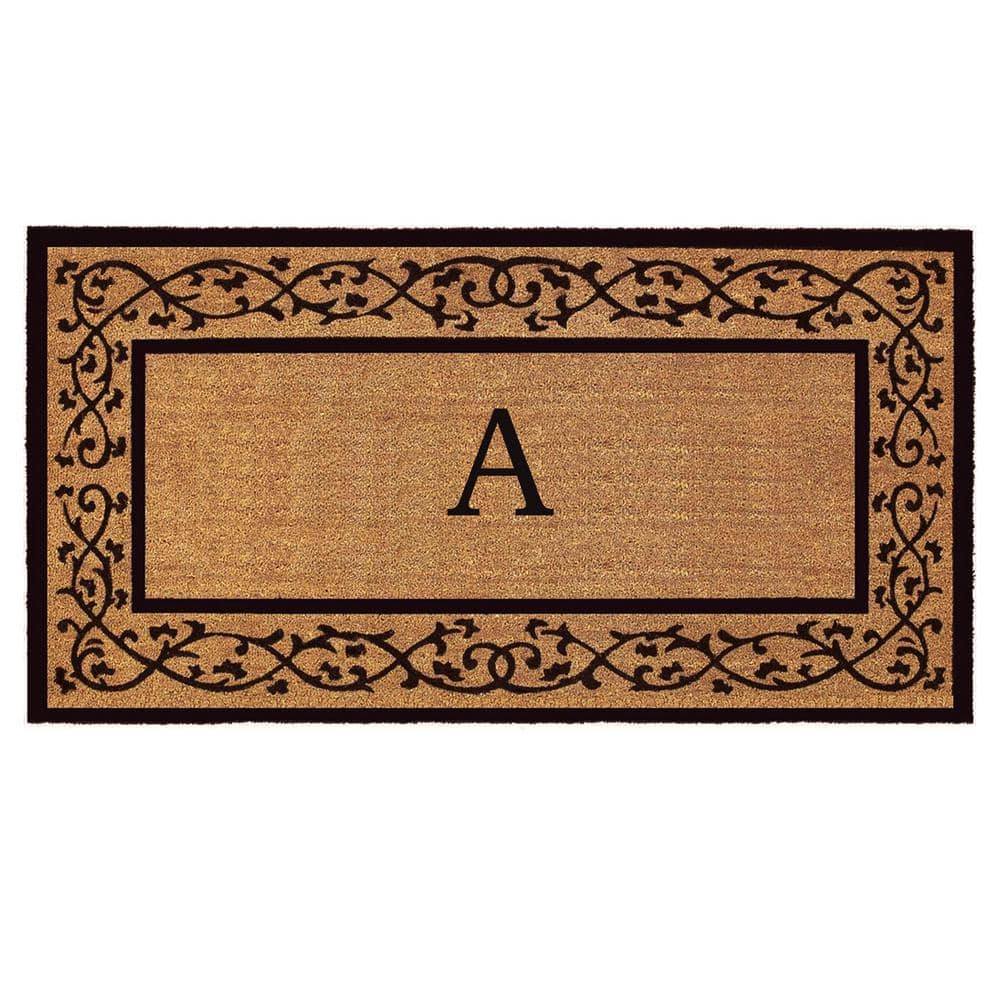 Abbington Monogram Doormat 3′ x 6′ (Letter A) - Hercitys