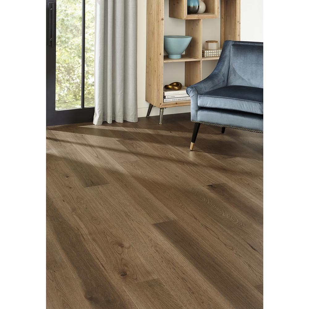 Crown Hickory 1/2 in. T x 7.5 in. W Water Resistant Wire Brushed Engineered Hardwood Flooring (31.09 sqft/case) - Hercitys
