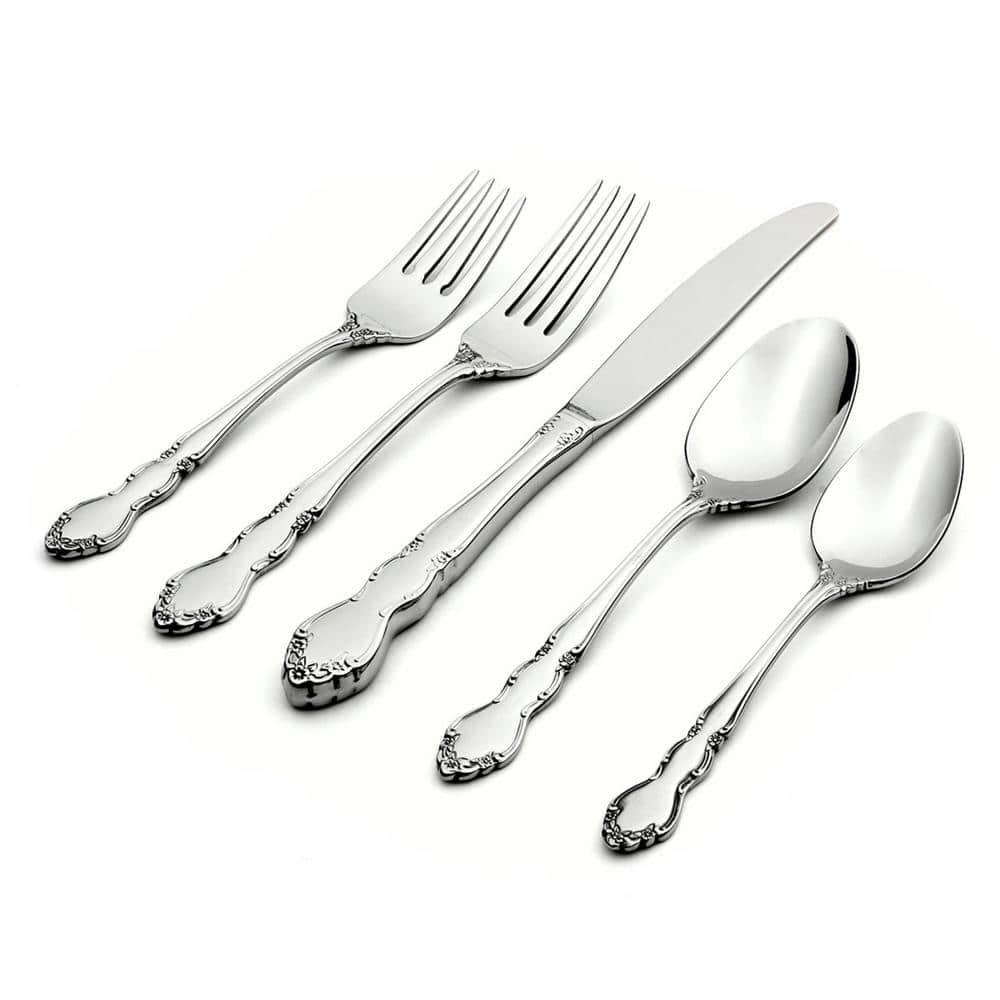 Dover 20-Piece Silver 18/10-Stainless Steel Flatware Set (Service for 4) - Hercitys