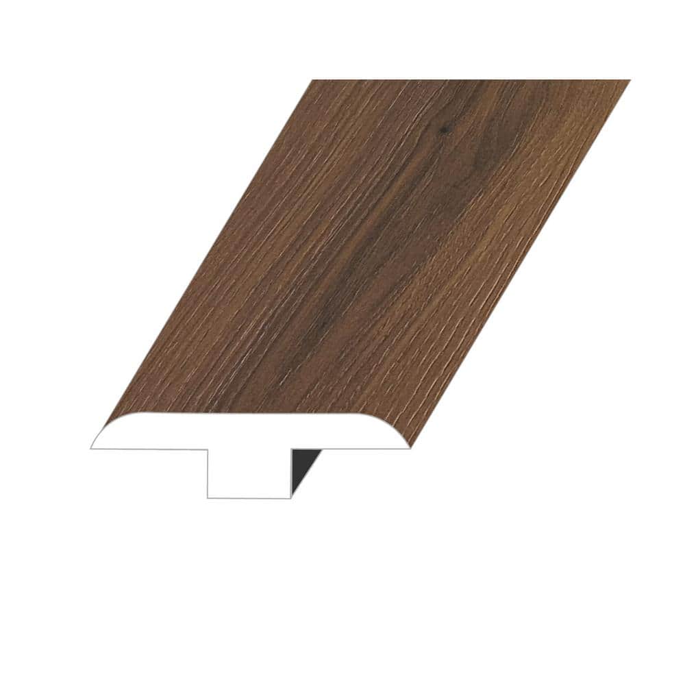 Rhodes Riviera Russet 0.5 in. Thick x 1.8 in. W x 94.5 in. L HDF Waterproof Laminate Embossed Wood Look T-Molding - Hercitys
