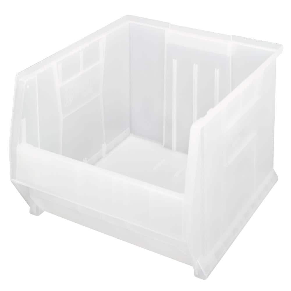 Quantum Hulk 28 Gal. Storage Tote in Clear (1-Pack) - Hercitys