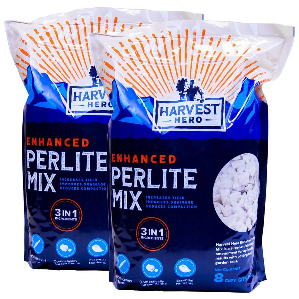 Harvest Hero Enhanced Perlite Soil Mix (16 Qt./4 Gal./15 l) - Hercitys