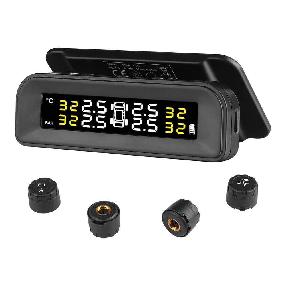 RV Tire Pressure Monitoring System,7.3-87 PSI Trailer TPMS,Universal Wireless Car Alarm System,Waterproof Set - Hercitys
