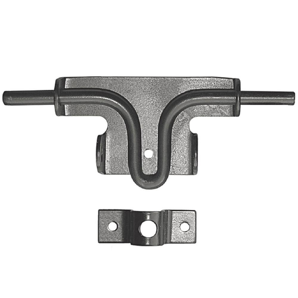 Black Heavy-Gauge Galvanized Steel Slide Bolt Latch (24-Pack) - Hercitys