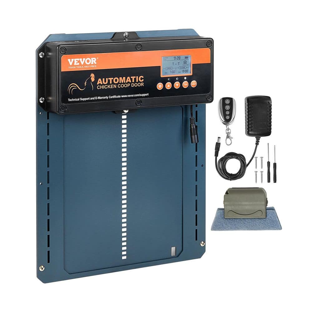 Automatic Chicken Coop Door Opener with Timer and Light Sensor 19.3 x 9.8 x 6.5 ft. Greenhouse with Remote Control - Hercitys