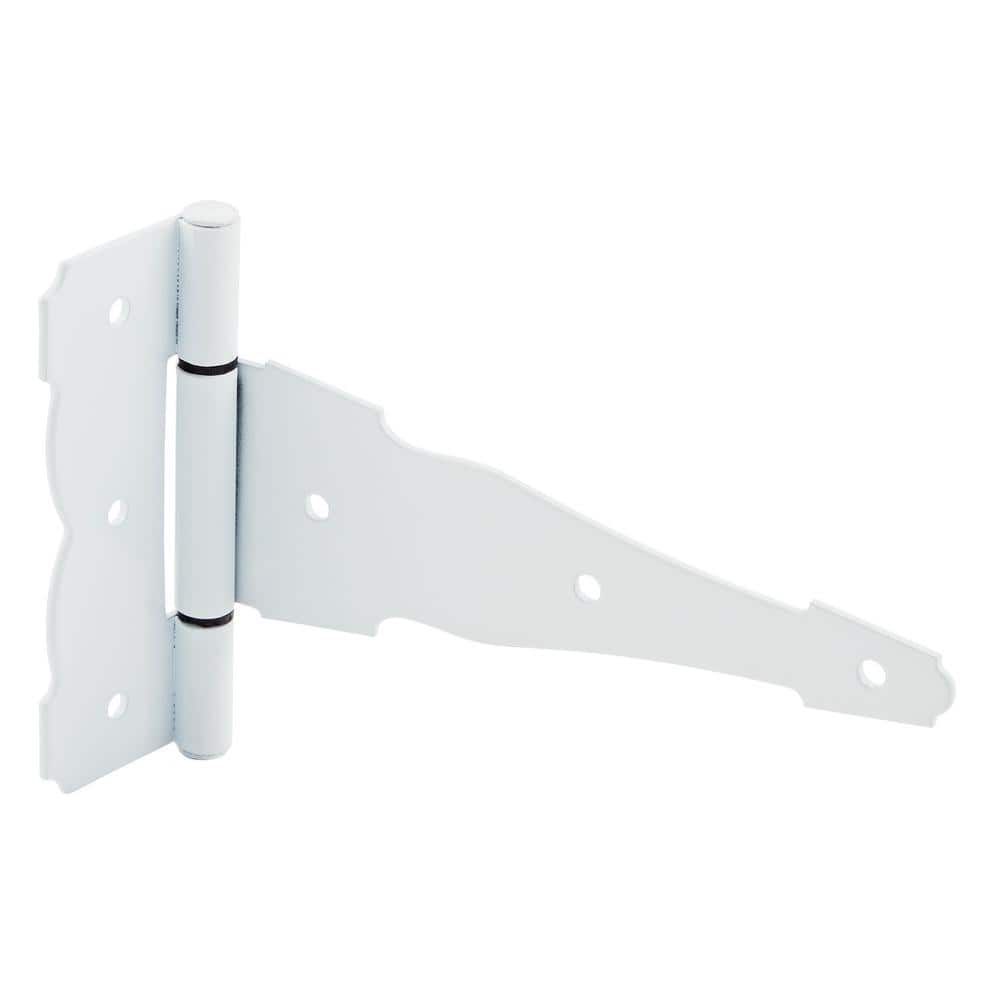 White Decorative Gate Hinge and Latch Set - Hercitys