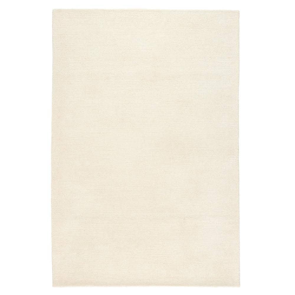 Rita Hand Tufted Wool Ribbed Textured Taupe 5 ft. x 7 ft. Area Rug - Hercitys