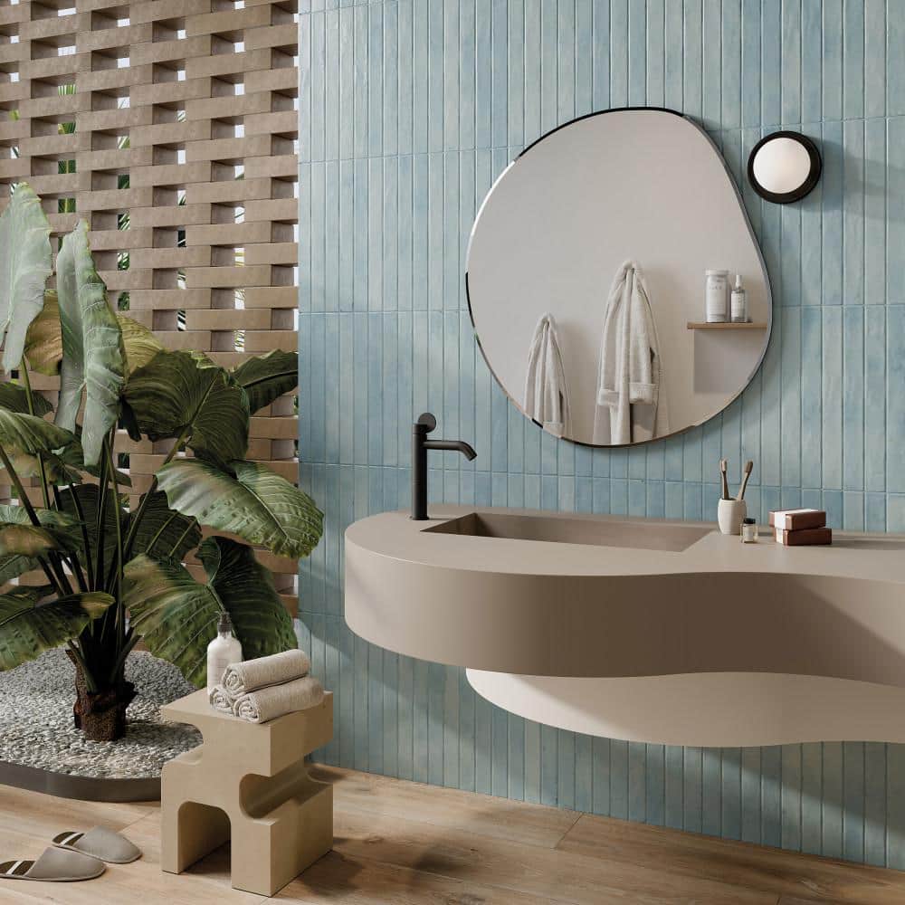 Phoenix Sky 1-7/8 in. x 17-3/4 in. Porcelain Floor and Wall Tile (7.42 sq. ft./Case) - Hercitys