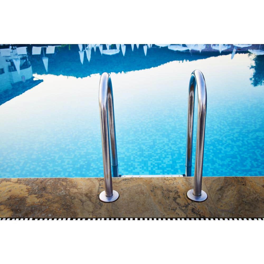 Tuscany Scabas 5 cm x 12 in. x 24 in. Brushed Travertine Pool Coping (2 sq. ft.) - Hercitys