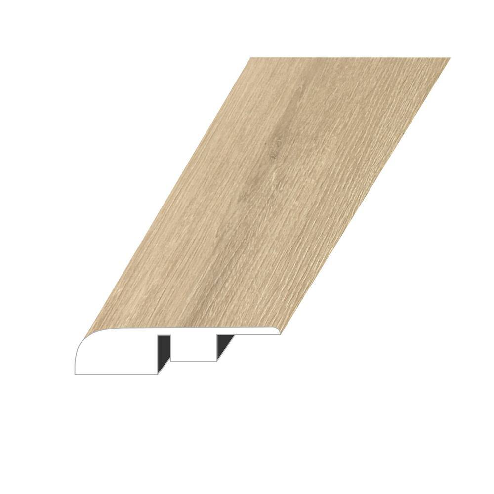 Lineage Terra Cognac 0.6 in. Thick x 1.4 in. W x 94.5 in. L HDF Waterproof Laminate Embossed Wood Look End Cap Molding - Hercitys